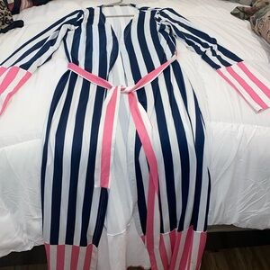 2 piece swim set pink & blue